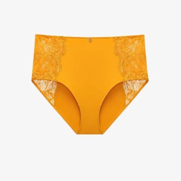 NWT ThirdLove Lace High Brief in Sunny - Picture 1 of 2